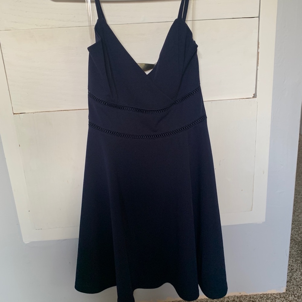 Flowy navy blue dress
